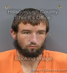 Mugshot of Cody Jacob Kurina booked in Hillsborough County, Florida on August 22, 2026