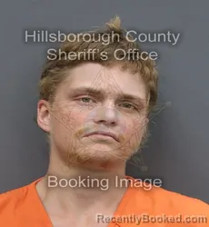 Mugshot of Maxmillian Eugene Elliott booked in Hillsborough County, Florida on August 22, 2026