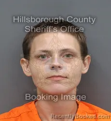 Mugshot of Kayleigh Marie Jackson booked in Hillsborough County, Florida on August 22, 2026