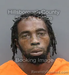 Mugshot of Jeremy Jerome Williams booked in Hillsborough County, Florida on August 23, 2026