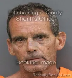 Mugshot of Thomas Christopher Lashbrook booked in Hillsborough County, Florida on August 23, 2026