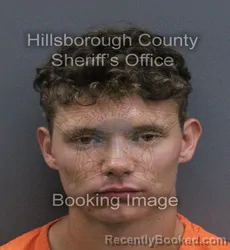 Mugshot of Hayden Armand Clavier booked in Hillsborough County, Florida on August 23, 2026