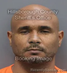 Mugshot of Elvin Elias Diaz Reyes booked in Hillsborough County, Florida on August 23, 2026