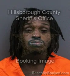 Mugshot of Derek Demetrius Mcdonald booked in Hillsborough County, Florida on August 23, 2026