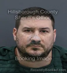 Mugshot of Dustin Lee Wallace booked in Hillsborough County, Florida on August 23, 2026