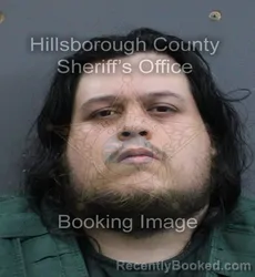 Mugshot of Daniel Ray Rosalez booked in Hillsborough County, Florida on August 23, 2026