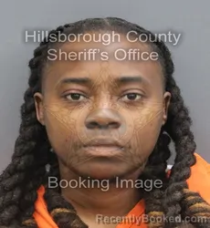 Mugshot of Allisha Jakara Croker booked in Hillsborough County, Florida on August 23, 2026