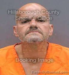 Mugshot of Roger Carlton Mitchell booked in Hillsborough County, Florida on August 23, 2026