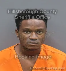 Mugshot of Oshane Burtland Powell booked in Hillsborough County, Florida on August 23, 2026