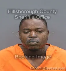 Mugshot of Richard Ron Shae Kannady booked in Hillsborough County, Florida on August 23, 2026