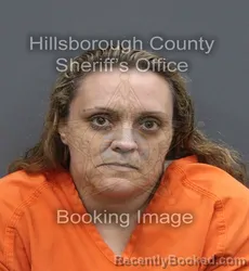 Mugshot of Joy Lynn Hopkins booked in Hillsborough County, Florida on August 24, 2026