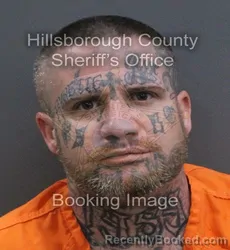 Mugshot of James William Minshew booked in Hillsborough County, Florida on August 24, 2026