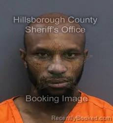 Mugshot of Pierre Laundray Anderson booked in Hillsborough County, Florida on August 24, 2026