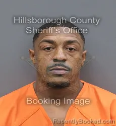 Mugshot of Anfrnee Juwan Baker booked in Hillsborough County, Florida on August 24, 2026