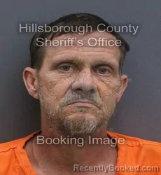 Mugshot of Kenneth Loyal Arnett booked in Hillsborough County, Florida on August 24, 2026