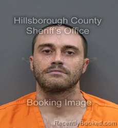Mugshot of Sean Michael Conover booked in Hillsborough County, Florida on August 24, 2026