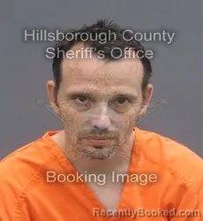 Mugshot of Grant Eric Olson booked in Hillsborough County, Florida on August 24, 2026
