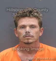 Mugshot of Todd Waldrop booked in Hillsborough County, Florida on August 24, 2026