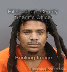 Mugshot of Mekai Von Patrick booked in Hillsborough County, Florida on August 24, 2026