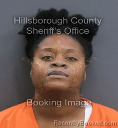 Mugshot of Angela Latrice Givens booked in Hillsborough County, Florida on August 24, 2026