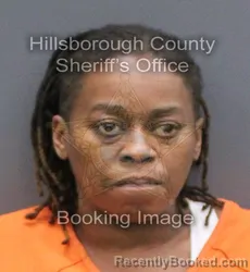 Mugshot of Shanta Mongo booked in Hillsborough County, Florida on August 25, 2026