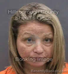Mugshot of Sarah Beth Larson booked in Hillsborough County, Florida on August 25, 2026