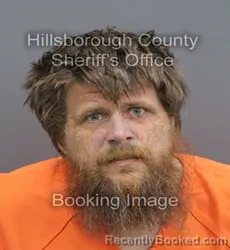 Mugshot of John William Hartman booked in Hillsborough County, Florida on August 25, 2026
