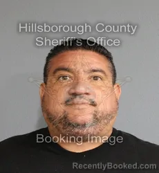 Mugshot of Ricky Sanchez booked in Hillsborough County, Florida on August 25, 2026