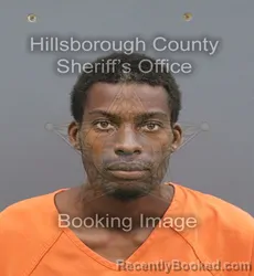 Mugshot of Demonterio Jamel Morris booked in Hillsborough County, Florida on August 25, 2026