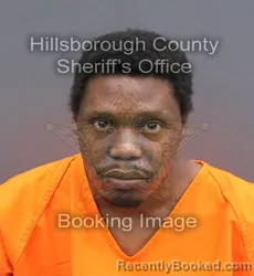 Mugshot of Edric Simmons booked in Hillsborough County, Florida on August 25, 2026
