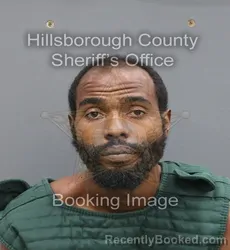 Mugshot of Denzel Trevon Ricks booked in Hillsborough County, Florida on August 25, 2026