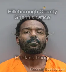Mugshot of Donovan Andrew Rivers booked in Hillsborough County, Florida on August 25, 2026