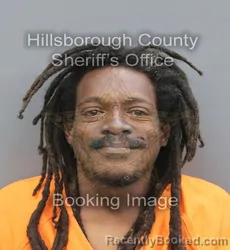 Mugshot of Marcus Jermaine Giles booked in Hillsborough County, Florida on August 25, 2026