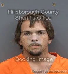 Mugshot of Antonio Salvator Lee Mirra booked in Hillsborough County, Florida on August 25, 2026