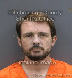 Mugshot of Jonathan Fager booked in Hillsborough County, Florida on August 25, 2026