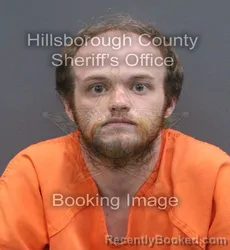Mugshot of Nikolai Gage Olsen booked in Hillsborough County, Florida on August 25, 2026