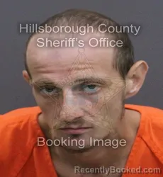 Mugshot of Chad Joseph Thomas booked in Hillsborough County, Florida on August 25, 2026