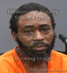 Mugshot of Rashad Eugene Cutler booked in Hillsborough County, Florida on August 26, 2026
