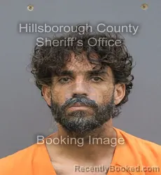 Mugshot of Carlos Fernando Rosado-Cordero booked in Hillsborough County, Florida on August 26, 2026