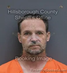 Mugshot of Stephen Michael Gordon booked in Hillsborough County, Florida on August 26, 2026