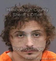 Mugshot of Alan Cade Abreu booked in Hillsborough County, Florida on August 27, 2026