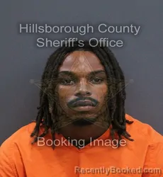 Mugshot of Kevin Leron Jr Campbell booked in Hillsborough County, Florida on August 27, 2026
