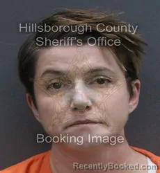 Mugshot of Jessica Harrington Cleveland booked in Hillsborough County, Florida on August 27, 2026