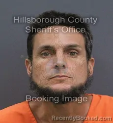 Mugshot of Michael Jonathon Faulkner booked in Hillsborough County, Florida on August 27, 2026