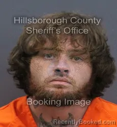 Mugshot of Joshua Eugene Daughtry booked in Hillsborough County, Florida on August 27, 2026