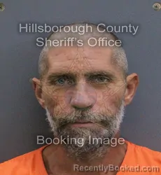Mugshot of John E Jr Huber booked in Hillsborough County, Florida on August 27, 2026