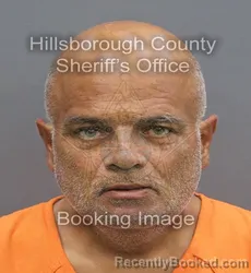 Mugshot of Ricardo Marquez-Rivera booked in Hillsborough County, Florida on August 27, 2026