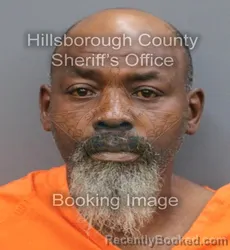 Mugshot of Alfred Bernard Maddox booked in Hillsborough County, Florida on August 27, 2026