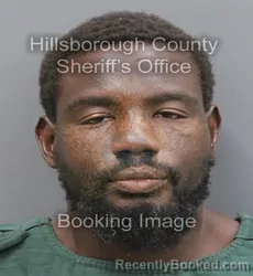Mugshot of Quinntero Zachariah Jones booked in Hillsborough County, Florida on August 27, 2026