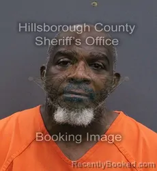 Mugshot of Roderich Wyndol Moore booked in Hillsborough County, Florida on August 28, 2026